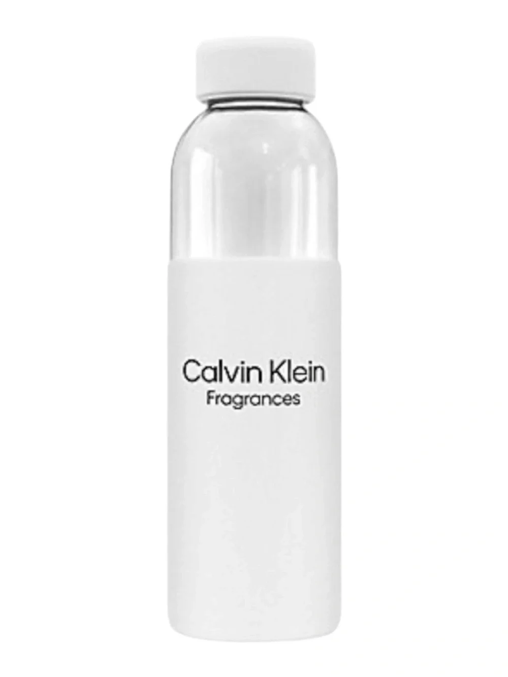 new Calvin Klein ⍟ Logo Reusable Water Bottle ⍟ Soft Sleeve Metal Stopper ⍟ CK ⍟